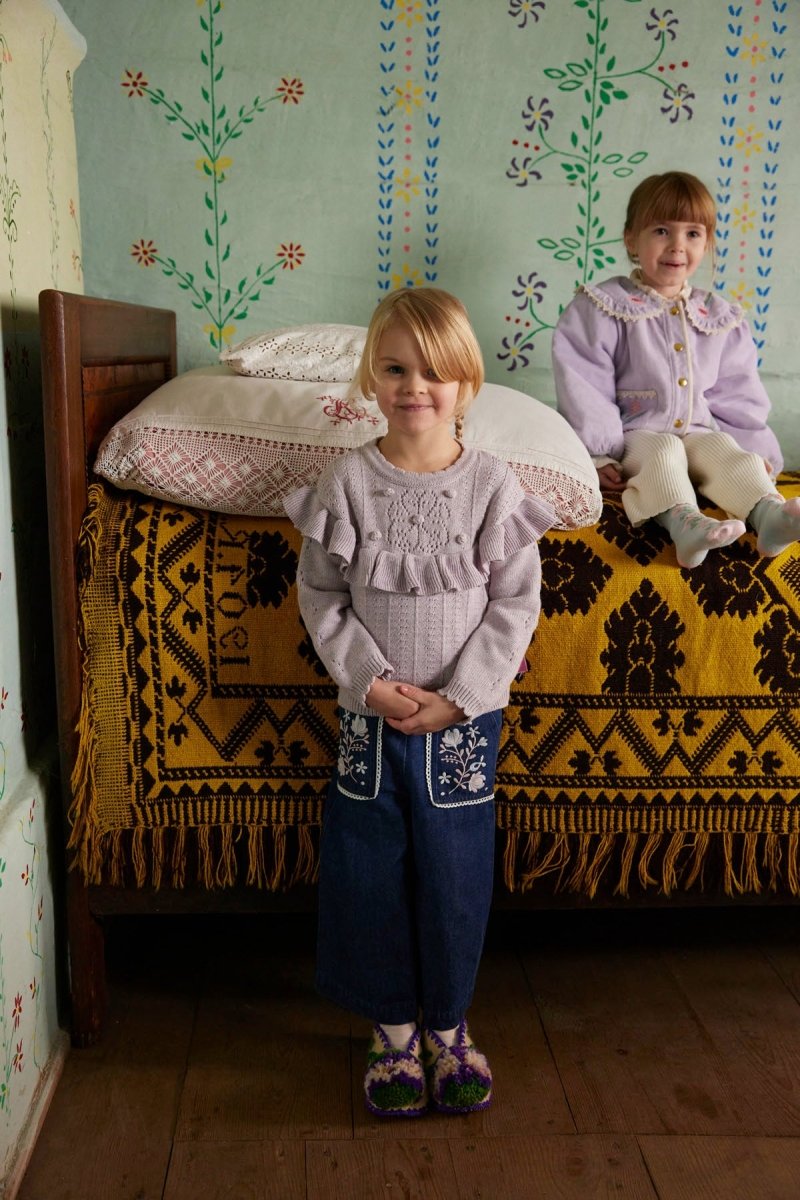SATIA CASHMERE MIX KNIT SWEATER - LOUISE MISHA KIDS - SWEATERS