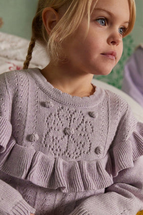 SATIA CASHMERE MIX KNIT SWEATER - LOUISE MISHA KIDS - SWEATERS