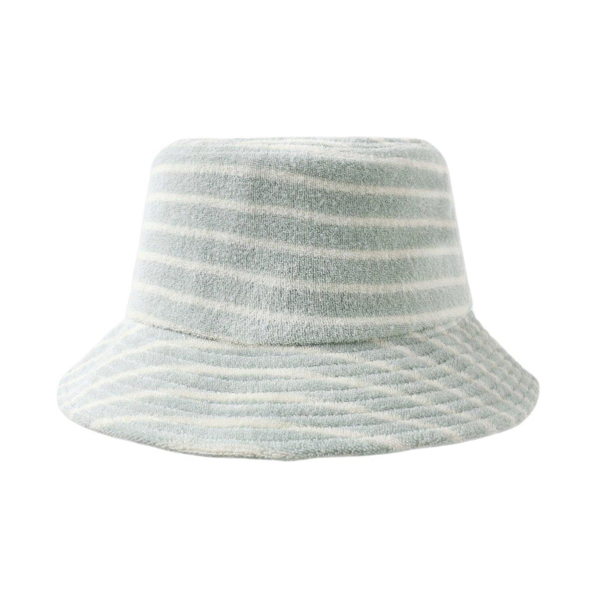 SEAFOAM STRIPE TERRY BUCKET HAT - HATS