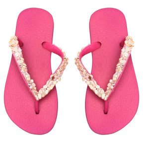 SEASHELL FLIP FLOP SANDALS - SANDALS