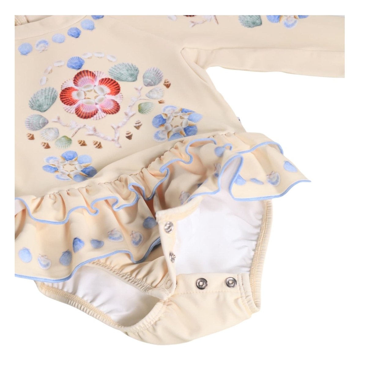 SEASHELLS NARICE RASH GUARD ONE PIECE SWIMSUIT (PREORDER) - MOLO