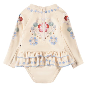 SEASHELLS NARICE RASH GUARD ONE PIECE SWIMSUIT (PREORDER) - MOLO