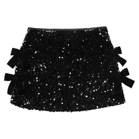 SEQUIN BOW SKORT - MIA NEW YORK - SKIRTS
