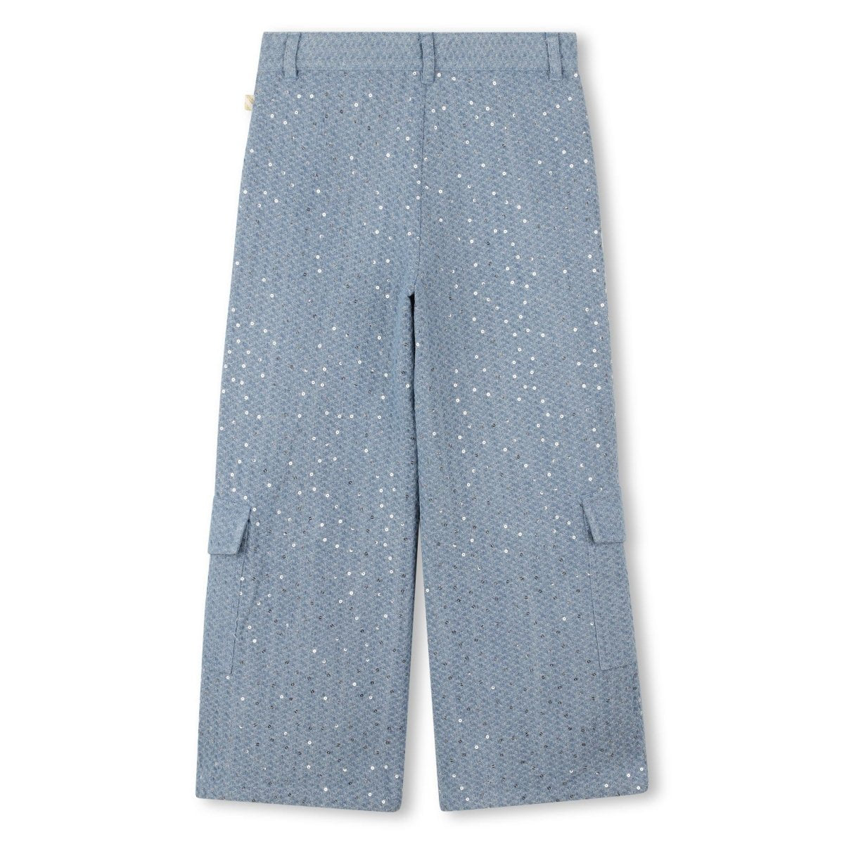 SEQUIN DENIM CARGO PANTS (PREORDER) - BILLIEBLUSH