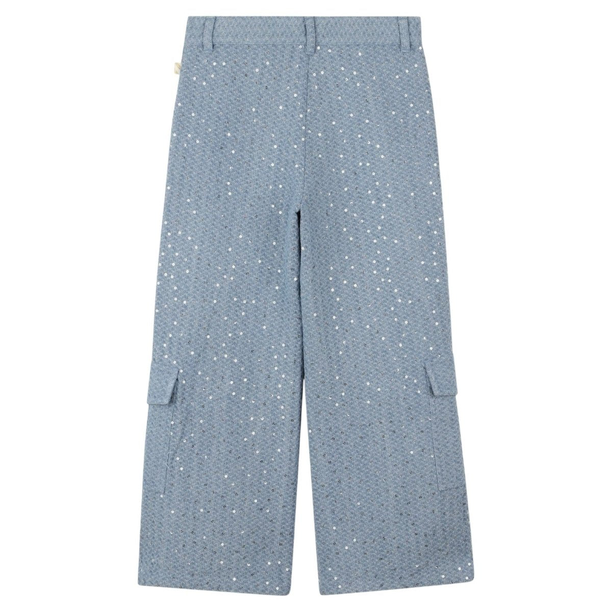 SEQUIN DENIM CARGO PANTS (PREORDER) - BILLIEBLUSH