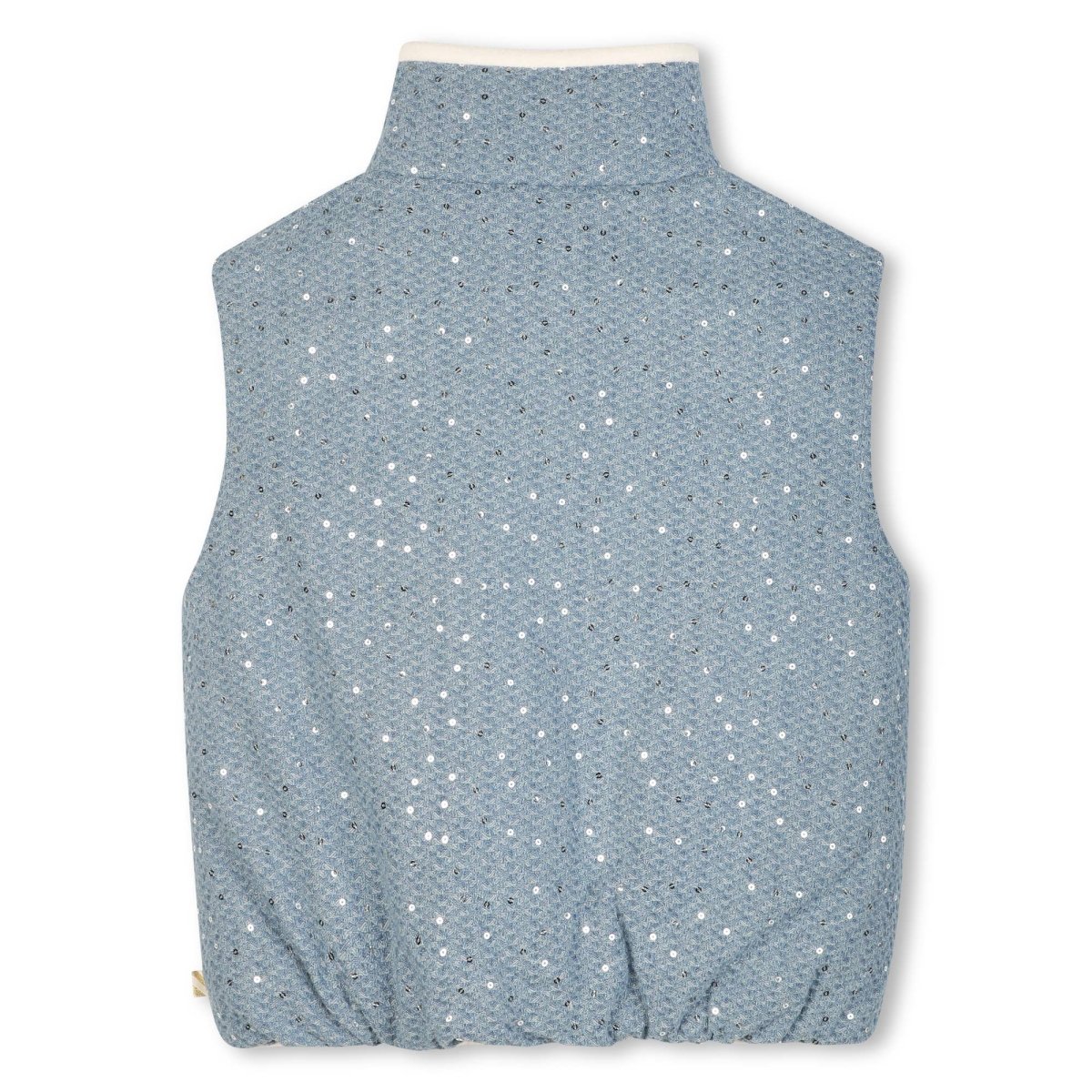 SEQUIN DENIM VEST (PREORDER) - BILLIEBLUSH