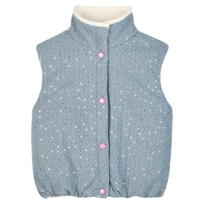 SEQUIN DENIM VEST (PREORDER) - BILLIEBLUSH