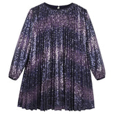 SEQUIN PLEATED DRESS (PREORDER) - BILLIEBLUSH