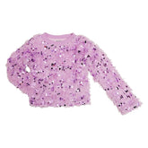 SEQUIN SHAGGY SWEATSHIRT - SWEATERS