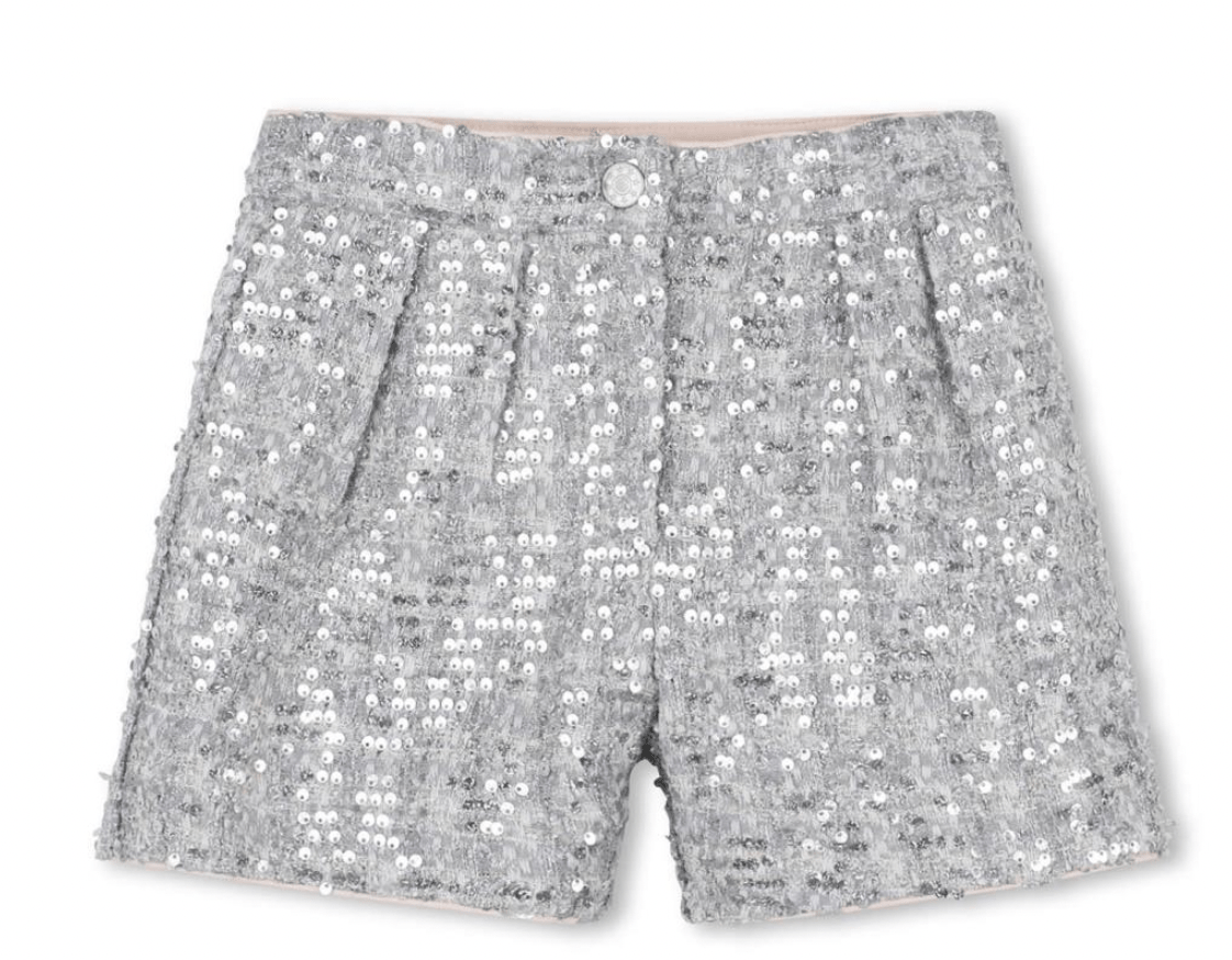 SEQUIN TWEED SHORTS (PREORDER) - BILLIEBLUSH