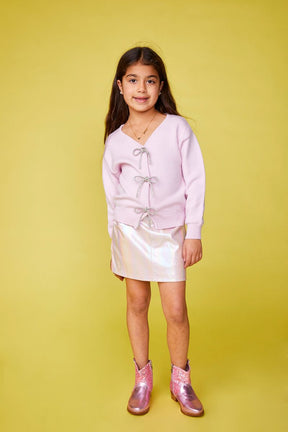 SHAYLEE BOW CARDIGAN - CARDIGANS