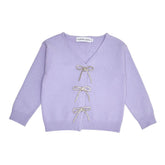 SHAYLEE CRYSTAL BOW CARDIGAN - MINI DREAMERS