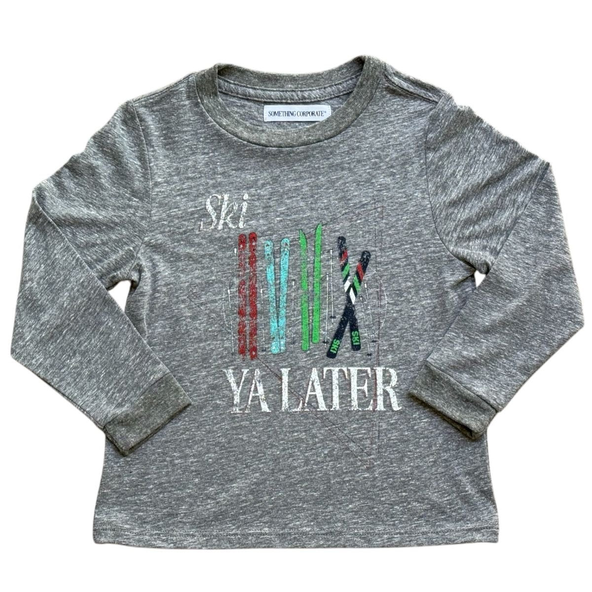 SKI YA LATER LONG SLEEVE TSHIRT (PREORDER) - LONG SLEEVE TOPS
