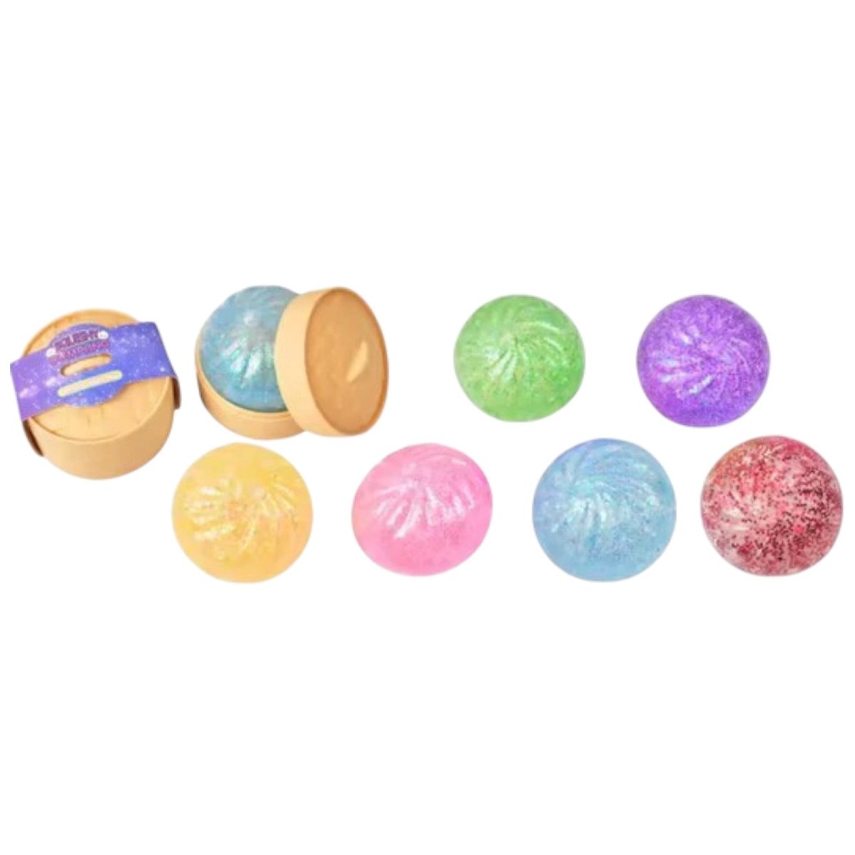 SLOW RISING SUGAR MINI GLITTER SQUISHY DUMPLING BLIND BOX MYSTERY - MINI DREAMERS - TOYS