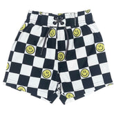 SMILEY CHECKERED SWIM TRUNKS - MISH MISH