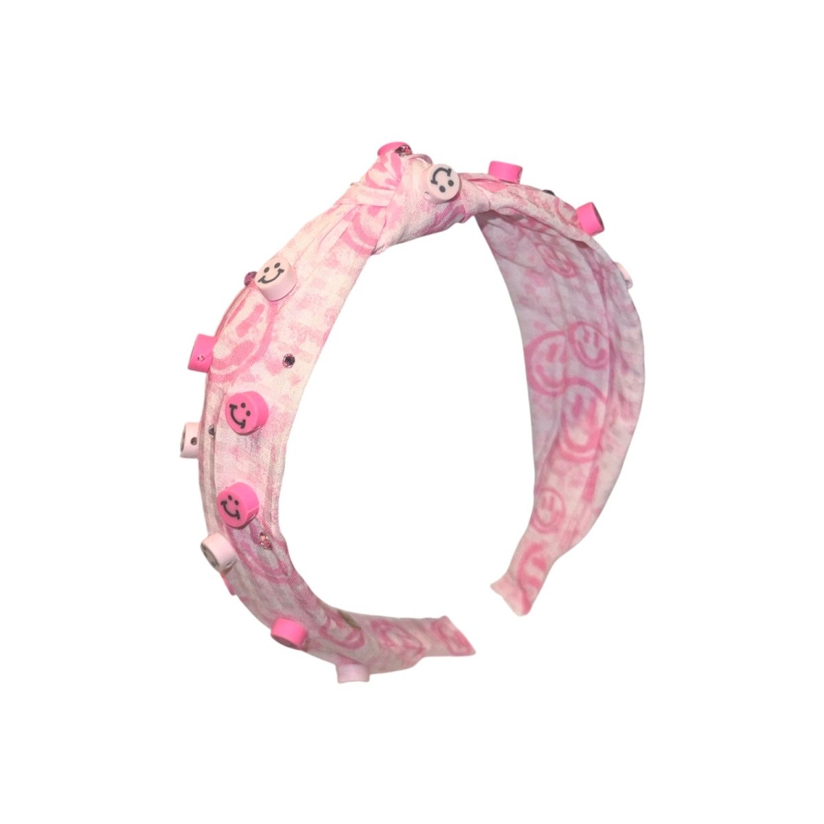 SMILEY FACE CHARMS KNOT HEADBAND - BARI LYNN