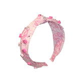 SMILEY FACE CHARMS KNOT HEADBAND - BARI LYNN