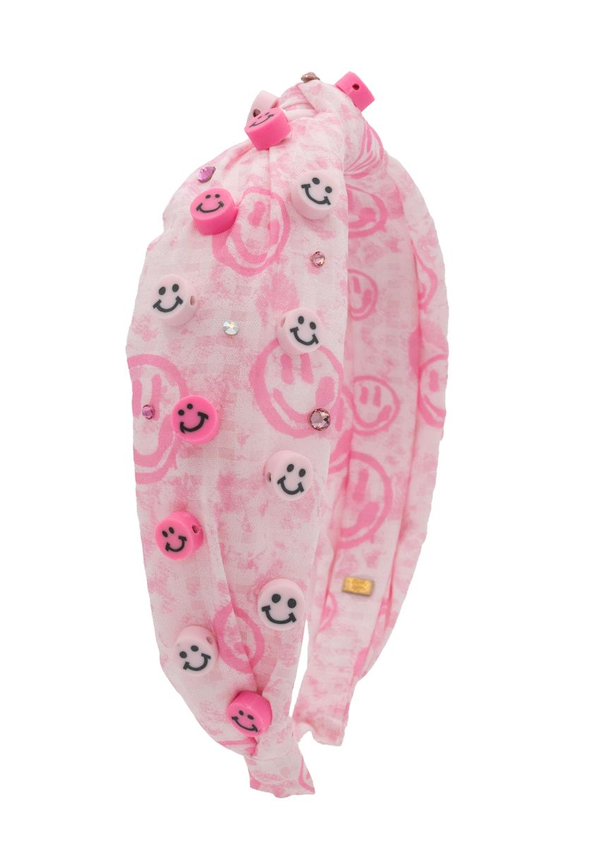SMILEY FACE CHARMS KNOT HEADBAND (PREORDER) - BARI LYNN