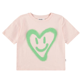 SMILEY HEART REINETTE TSHIRT - MOLO - SHORT SLEEVE TOPS