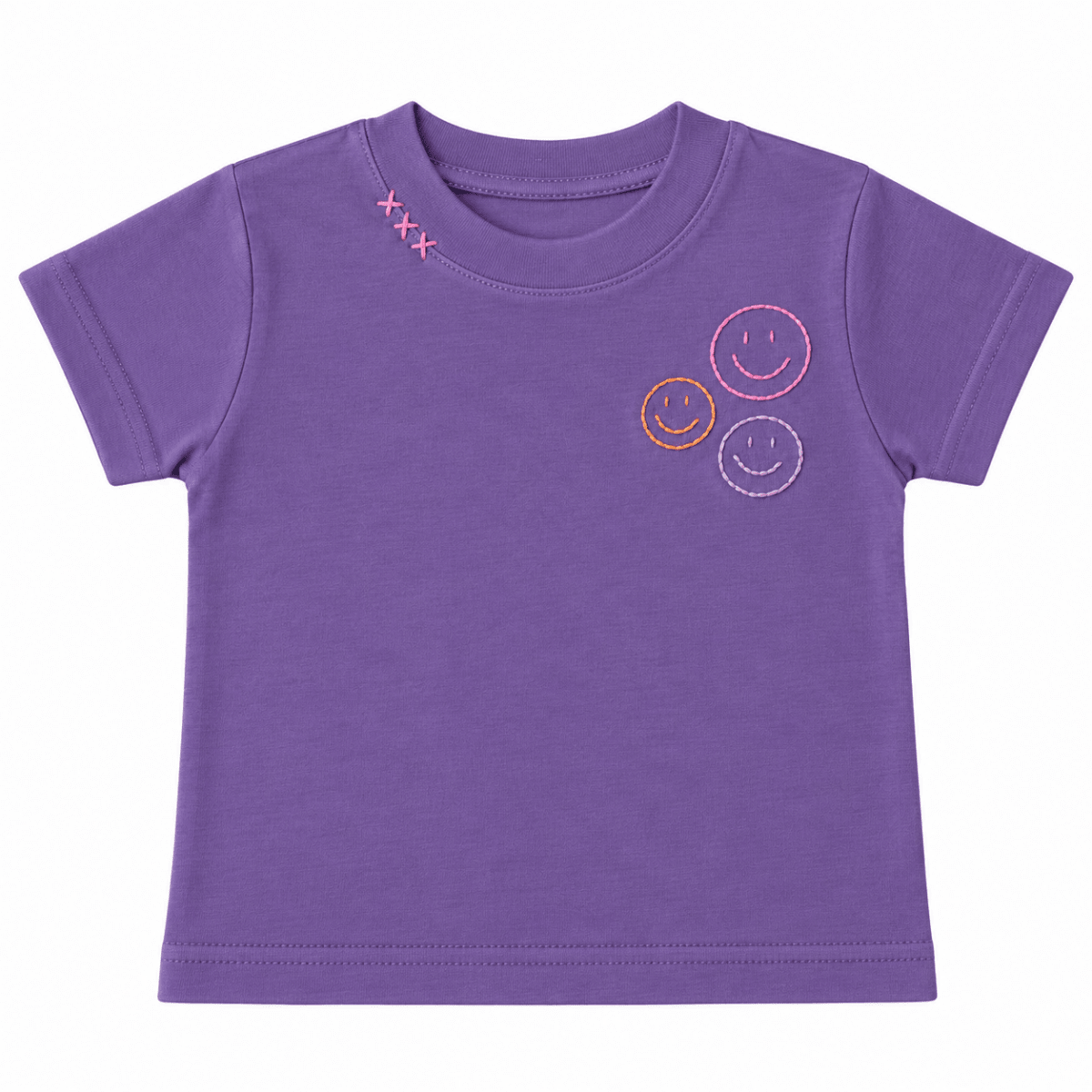 SMILEY XXX EMBROIDERED TSHIRT (PREORDER) - SWEET OLIVE