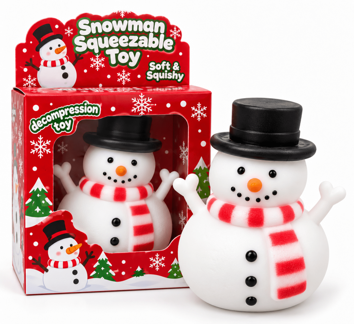 SNOWMAN CRUNCHY SQUISHY - MD