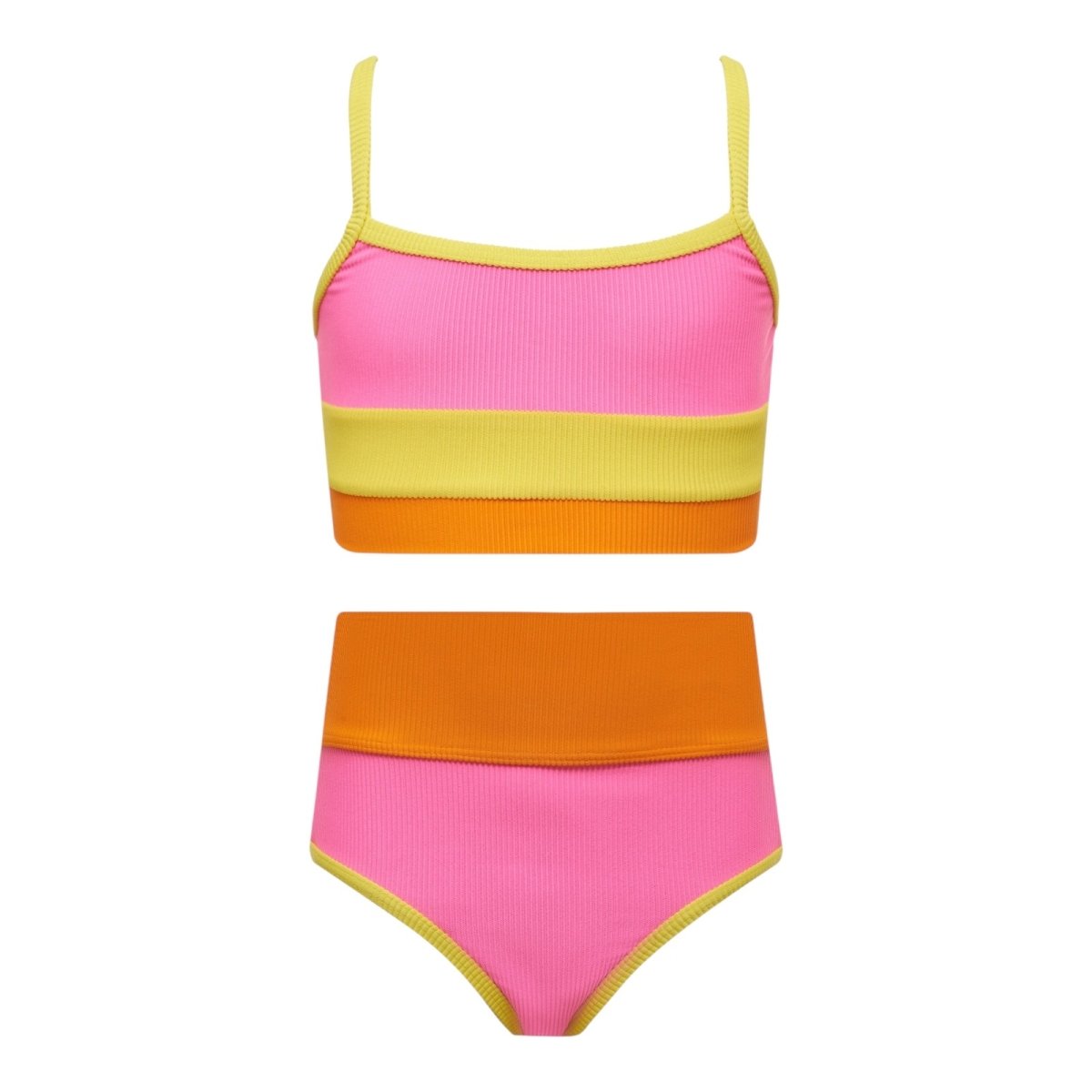 SOLEIL LITTLE EVA AND EMMY TWO PIECE BIKINI - BEACH RIOT KIDS