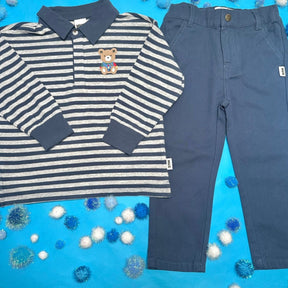 SOLID CHINO PANTS - HUXBABY