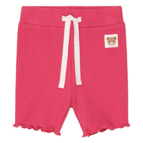 SOLID RIB BIKE SHORTS - HUXBABY