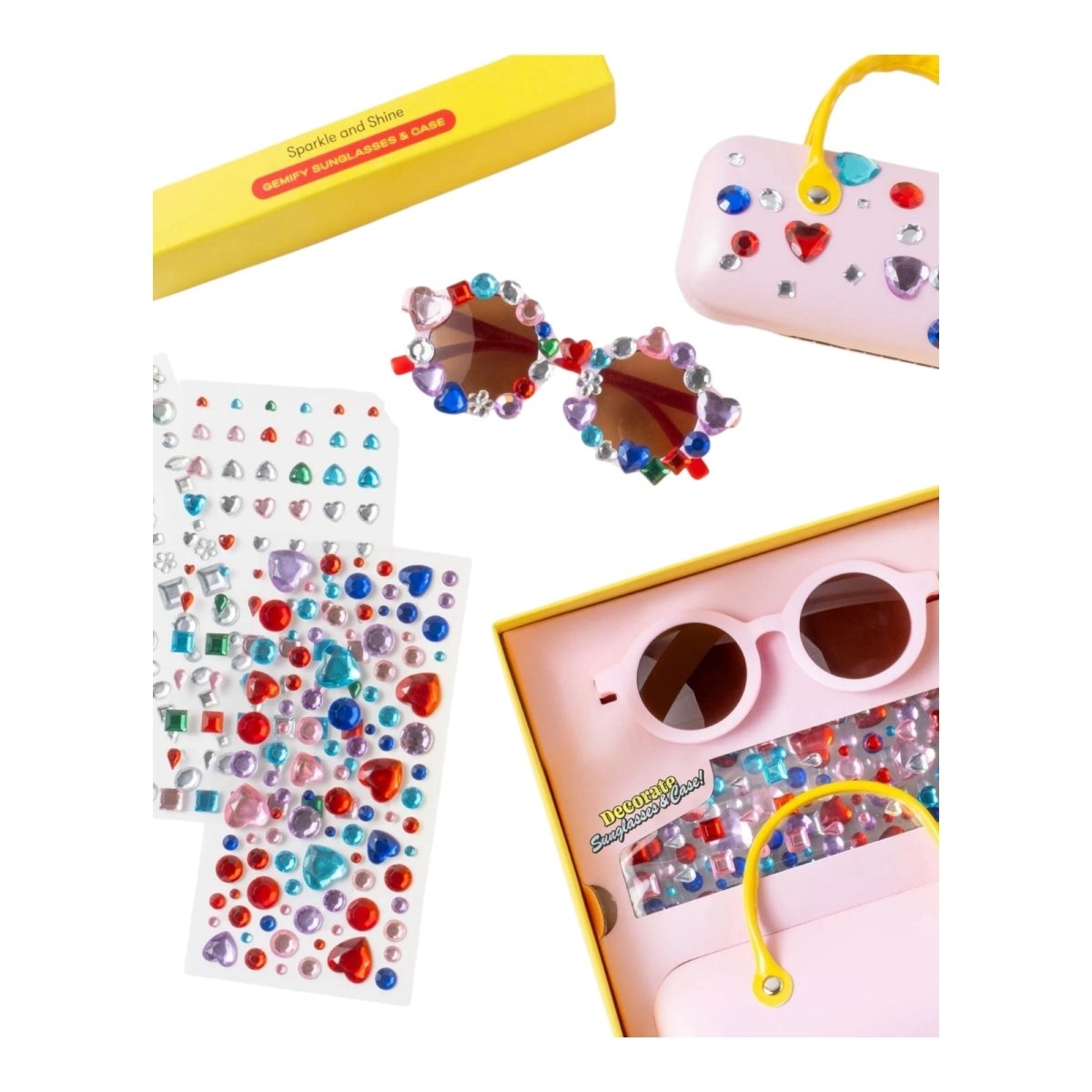 SPARKLE AND SHINE GEMIFY SUNGLASSES & CASE (PREORDER) - SUNGLASSES