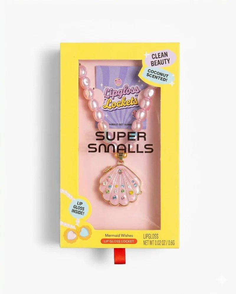 SPARKLE SHELL LIPGLOSS LOCKET - SUPER SMALLS