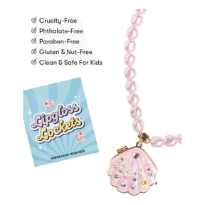 SPARKLE SHELL LIPGLOSS LOCKET - SUPER SMALLS