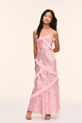 SPICED CAMELLIA MINI RIALTO MAXI DRESS - LOVESHACKFANCY KIDS - DRESSES