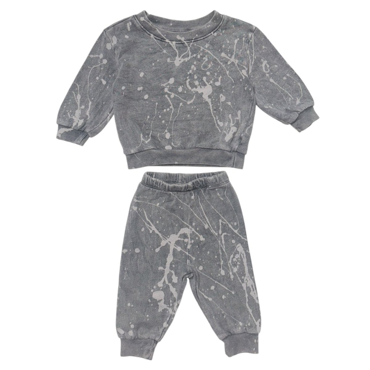 SPLATTER SWEATSHIRT AND SWEATPANTS SET - CALIFORNIAN VINTAGE