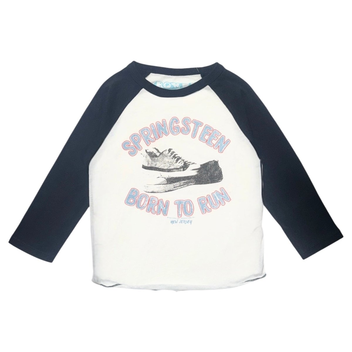 SPRINGSTEEN BORN TO RUN RAGLAN LONG SLEEVE TSHIRT - ROWDY SPROUT