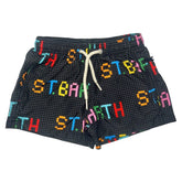 ST. BARTH BLOCKS SWIM TRUNKS - MC2 SAINT BARTH KIDS - SWIM TRUNKS