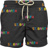 ST. BARTH BLOCKS SWIM TRUNKS (PREORDER) - MC2 SAINT BARTH KIDS