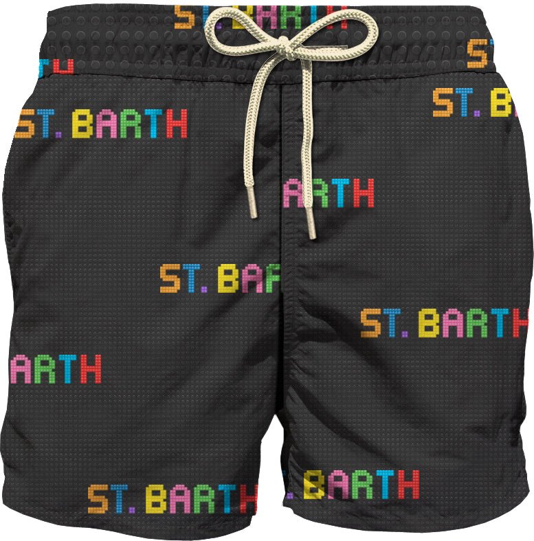 ST. BARTH BLOCKS SWIM TRUNKS (PREORDER) - MC2 SAINT BARTH KIDS