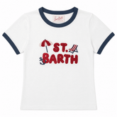 ST BARTH FRINGE TSHIRT - MC2 SAINT BARTH KIDS - SHORT SLEEVE TOPS