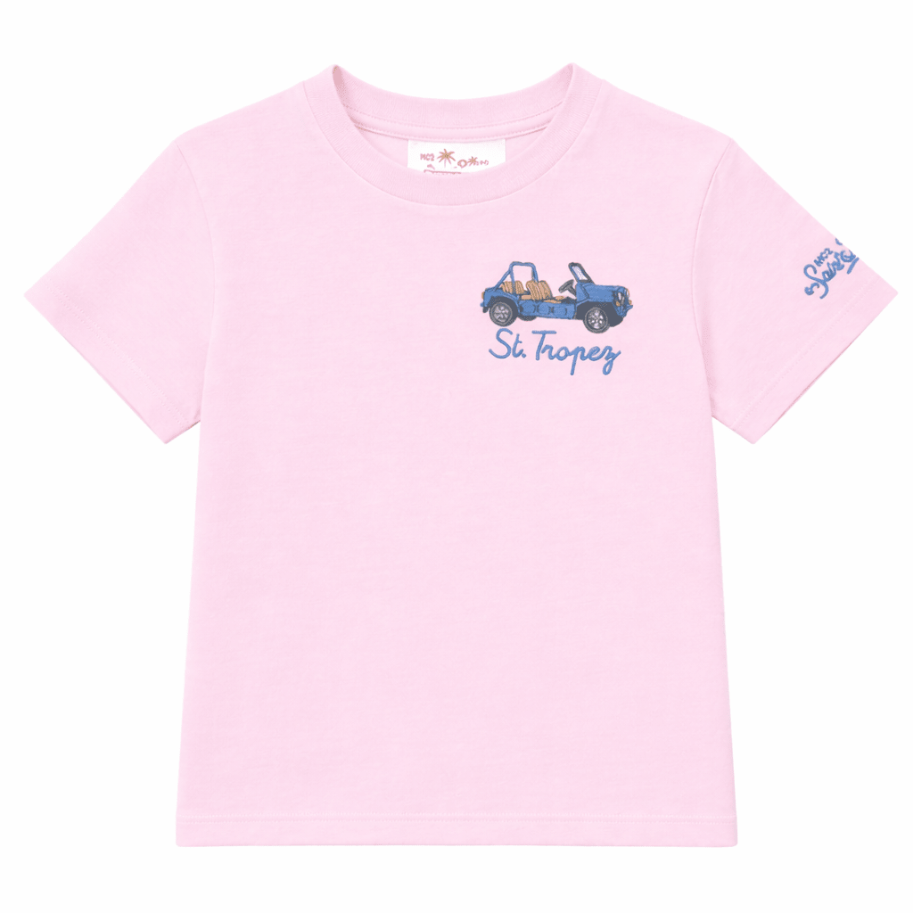 ST TROPEZ CAR TSHIRT - MC2 SAINT BARTH KIDS