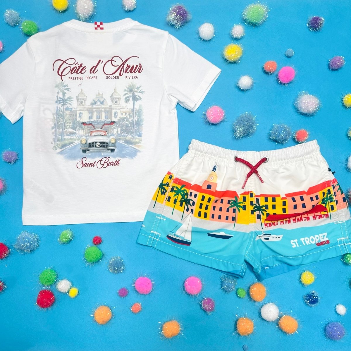 ST TROPEZ HAITI SWIM TRUNKS - MC2 SAINT BARTH KIDS