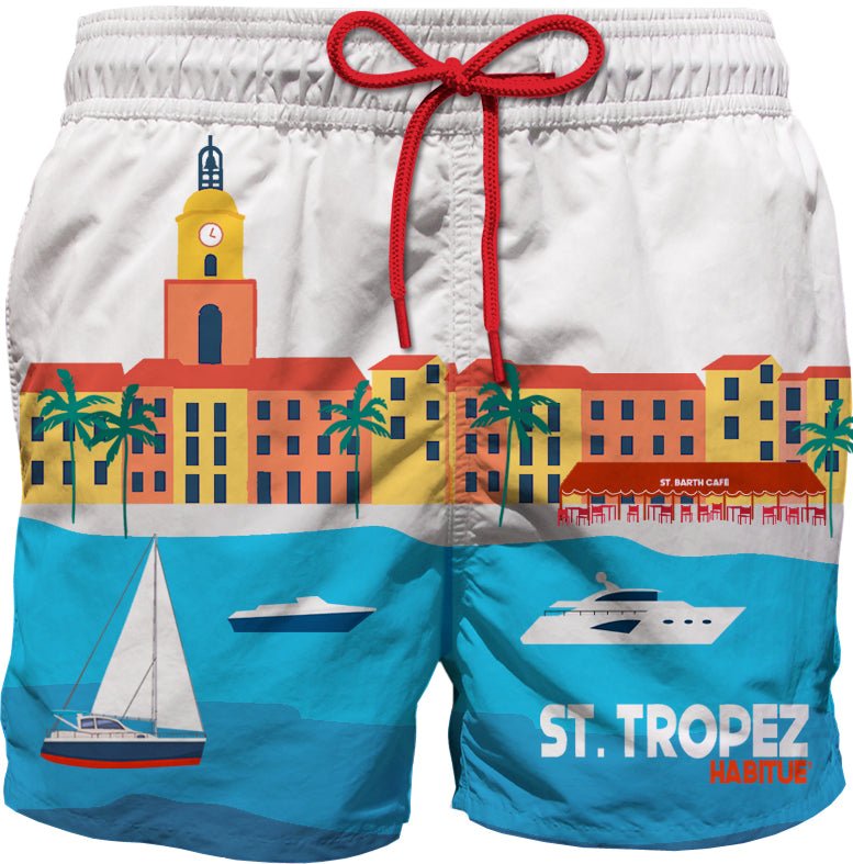 ST TROPEZ HAITI SWIM TRUNKS (PREORDER) - MC2 SAINT BARTH KIDS