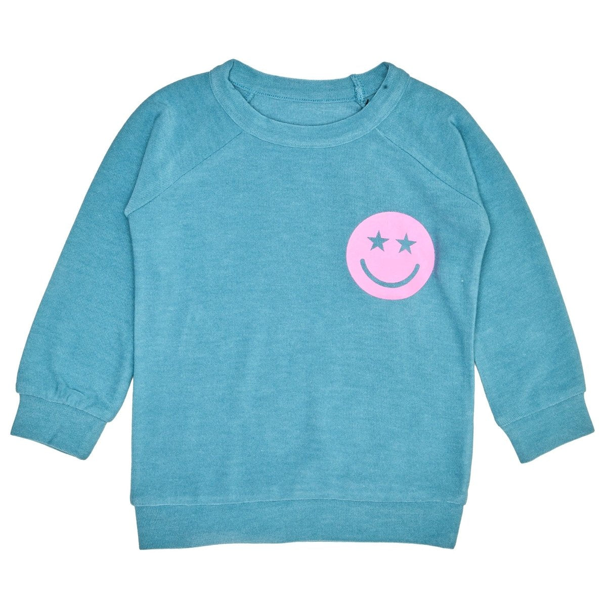 STAR EYED SMILEY FACE SWEATSHIRT - CHASER KIDS