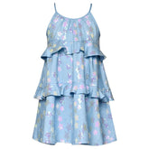 STAR SEQUIN RUFFLE DRESS - DRESSES