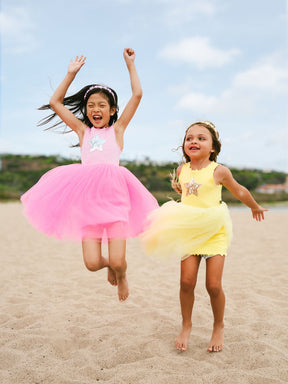 tutu mini dress Tutu Mini Dress With Side Sash Black / Medium