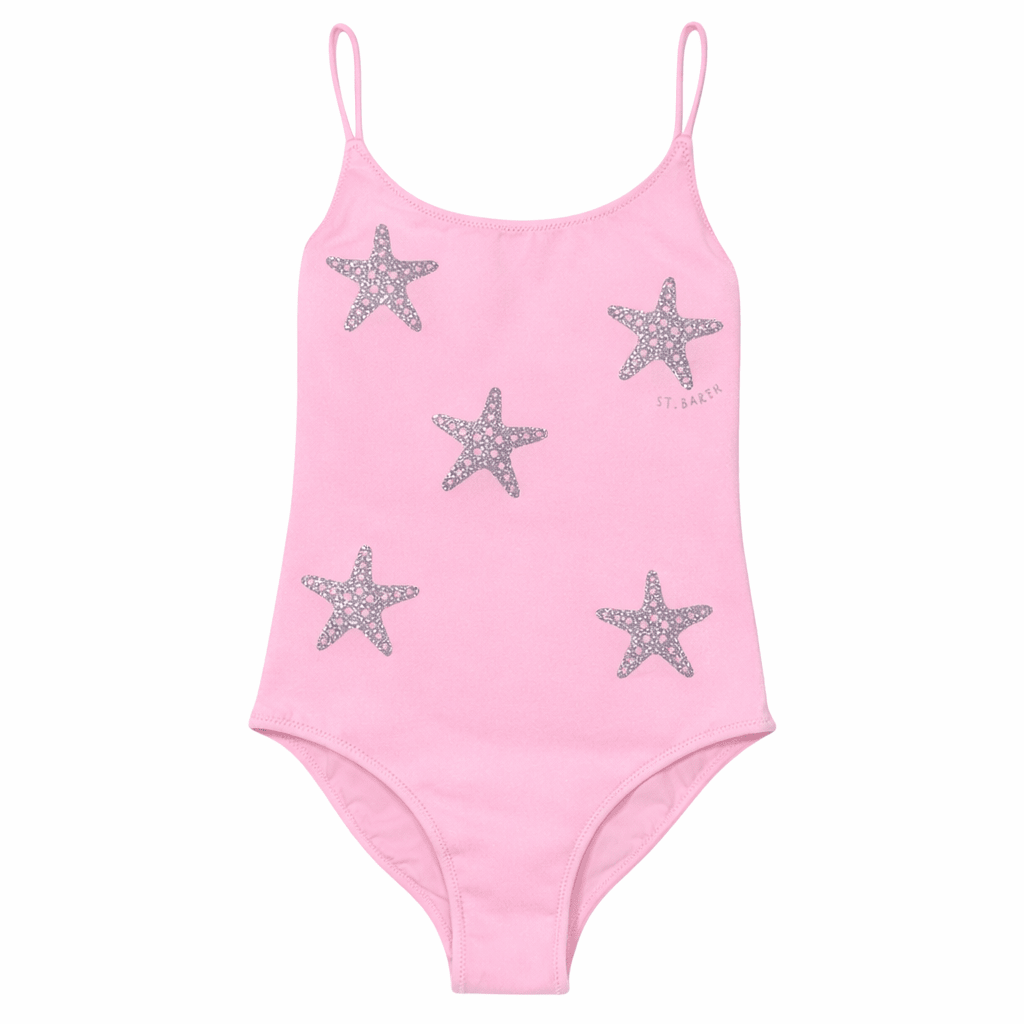 STARFISH STRASS CRYSTAL ONE PIECE SWIMSUIT - MC2 SAINT BARTH KIDS