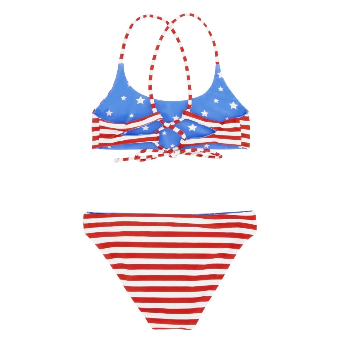 STARS & STRIPES REVERSIBLE TWO PIECE BIKINI - FEATHER 4 ARROW