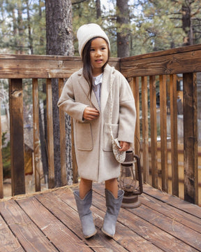 STONE LONGLINE COAT - RYLEE + CRU - JACKETS