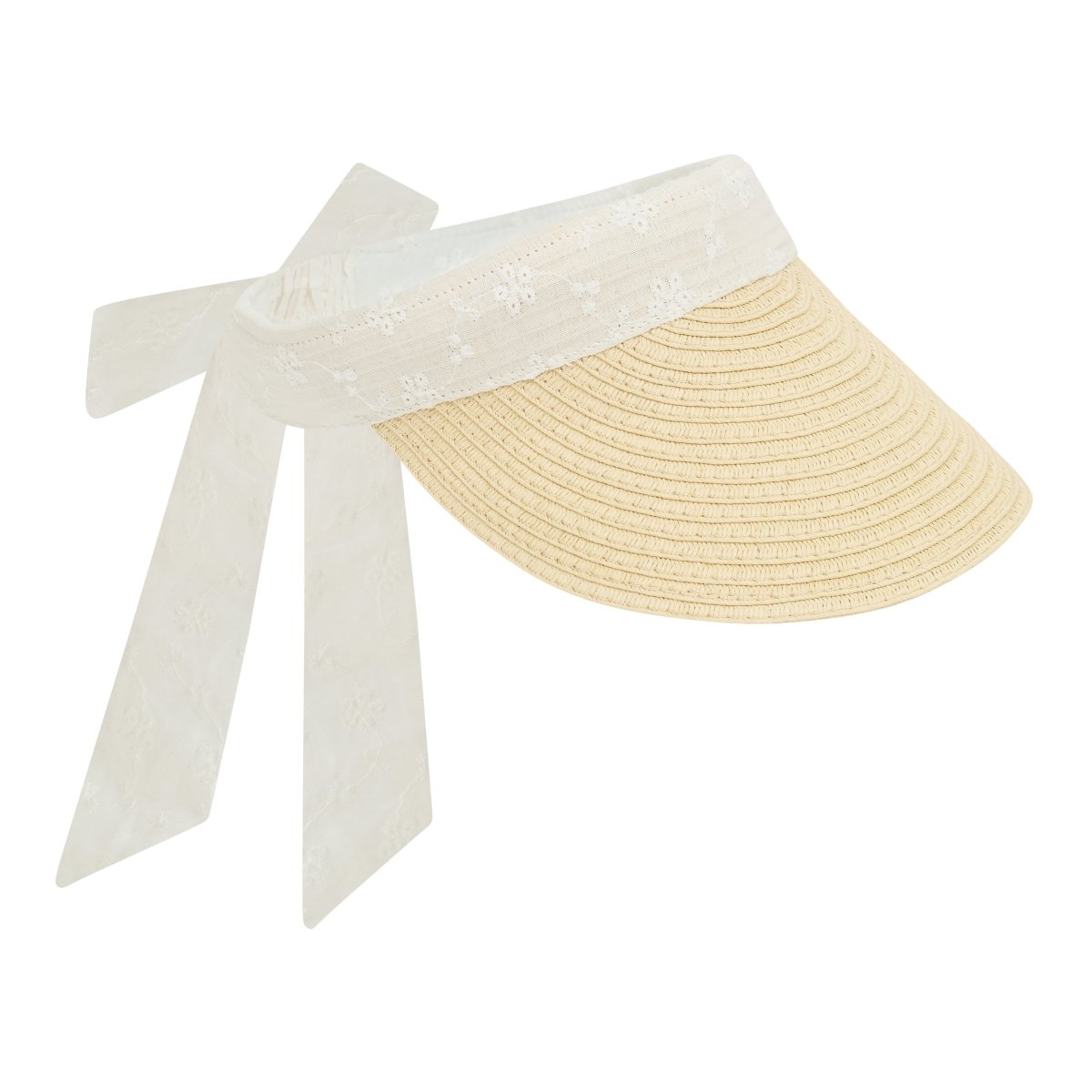 STRAW TIE VISOR (PREORDER) - MIMI & LULA