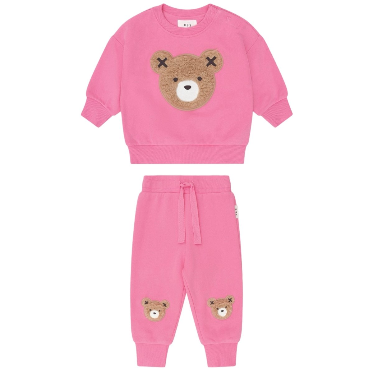 STRAWBERRY FURRY HUXBEAR SWEATSHIRT AND SWEATPANTS SET - HUXBABY