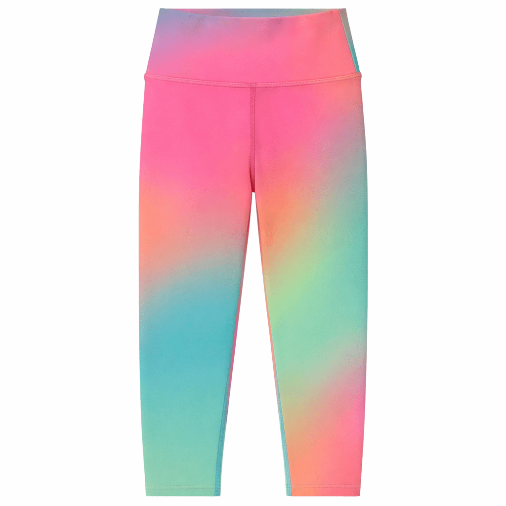 STRAWBERRY SUNSET OMBRÉ LITTLE PEPPA LEGGINGS - BEACH RIOT KIDS